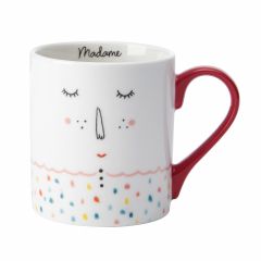 Mikasa madame straight-sided porcelain mug, 280ml