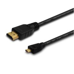 Savio CL-39 cable HDMI 1 m HDMI tipo A (Estándar) HDMI tipo D (Micro) Negro
