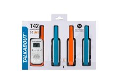 Motorola TALKABOUT T42 two-way radios 16 canales Azul, Verde, Naranja, Blanco