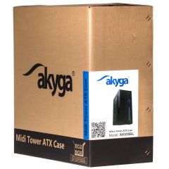 Akyga AK939BL carcasa de ordenador Midi Tower Negro