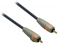 Bandridge BAL4800 cable de audio 0,5 m RCA Negro, Gris