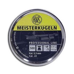Balines RWS R Meisterkugeln 500 unidades para Calibre 4.5 mm 132300501