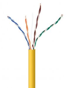 Gembird upc-5004e-sol-y cable de red amarillo 305 m cat5e u/utp (utp)