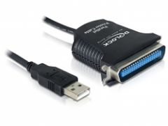 DeLOCK USB to Printer cable 1,8m cable paralelo Negro