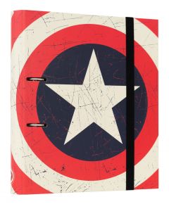 Carpeta 2 anillas marvel captain america shield