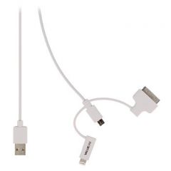 Valueline VLMP39410W1.00 cable USB 1 m USB 2.0 USB A Micro-USB B Blanco