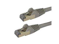 StarTech.com Cable de 1m de Red Ethernet RJ45 Cat6a Blindado STP - Cable sin Enganche Snagless - Gris