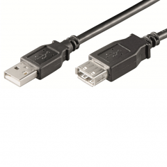 Ewent EC1011 cable USB 1 m USB A Negro