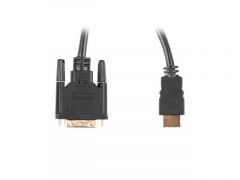 Lanberg CA-HDDV-20CU-0030-BK adaptador de cable de vídeo 3 m HDMI tipo A (Estándar) DVI-D Negro