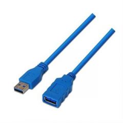 Cable alargador usb 3.0 nanocable 10.01.0901/ usb macho - usb hembra/ 1m/ azul