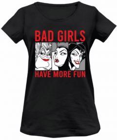 Camiseta bad girls disney mujer negro t.m