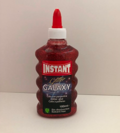 Pegamento liquido para slime 180ml Glitter Galaxy Color Rojo.