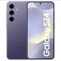 Teléfono Samsung Galaxy S24 (S921) 5g. Color Violeta (Cobalt Violet). 128 GB de Memoria Interna, 8 GB de RAM. Dual Sim. Pantalla AMOLED de 6,2". Cámara trasera triple de 50MP. Smartphone libre.