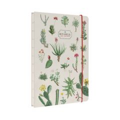 Cuaderno encuadernacion artesanal a5 botanical cacti and succulents kokonote