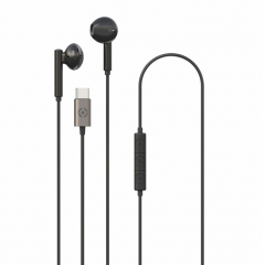 Celly UP1100TYPEC Auriculares Alámbrico Dentro de oído Llamadas/Música USB Tipo C Negro