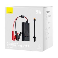 Baseus Power Inverter adaptador e inversor de corriente Auto/Interior 500 W Negro