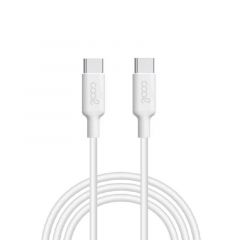 Cool cable usb  tipo-c a tipo-c (1 metro) 3 amp blanco
