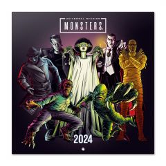 Calendario 2024 30x30 universal monsters