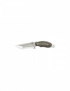 Cuchillo de caza Sog Kiku fixed, hoja de 10,16 cm de acero inox VG10, largo total 21,84 cm, funda incluída, SOG14