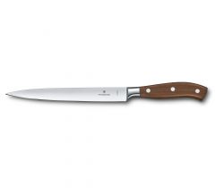 Cuchillo suizo para chef Victorinox Grand Maître Wood para filetear, mango de madera, hoja de 20 cm, 160 gr, 7.7210.20G
