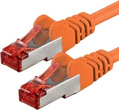 Neklan Cat 6a SSTP - 1m cable de red Naranja Cat6a S/FTP (S-STP)