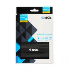 iBox HD-02 Caja de disco duro (HDD) Negro 2.5"