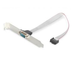 Digitus Cable adaptador con placa ranura, D-Sub9/M - IDC 2x5pines/F