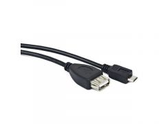Lanberg OEM-0006 cable USB 0,15 m USB 2.0 USB A Micro-USB B Negro
