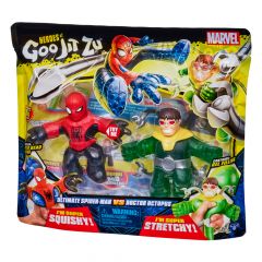 Pack de 2 figuras bandai goo jit zu marvel héroes spiderman vs dr octopus