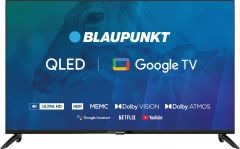 Tv 43" blaupunkt 43qbg7000s 4k ultra hd qled, googletv, dolby atmos, wifi 2,4-5ghz, bt, negro