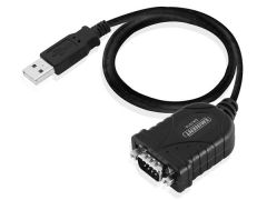 ACT EM1016 cable de serie Negro 0,6 m USB tipo A DB-9