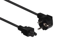 Cable de alimentación - color negro - cee 7/7 90° + c5 - 1.8 m - h05vv-f 3g0.75 mm²