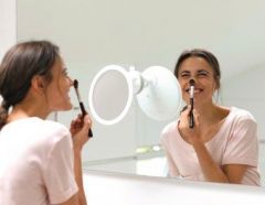 Medisana CM 850 espejo para maquillaje Ventosa Alrededor Blanco