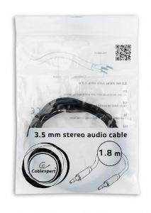 Gembird CCAP-444-6 cable de audio 1,8 m 3,5mm Negro