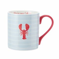 Mikasa lobster straight-sided porcelain mug, 280ml
