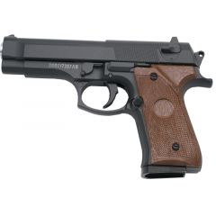 Pistola Galaxy G22 Negra - Pistola Muelle Calibre 6 mm Aleación metal y zinc - Energía 0.18 Julios - Velocidad de disparo 54.3 m/s - 178 FPS. Ref:G22N
