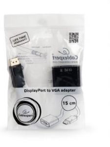 Gembird A-DPM-VGAF-02 adaptador de cable de vídeo 0,15 m VGA (D-Sub) DisplayPort Negro
