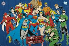 Poster dc comics liga de la justicia america