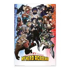 Poster my hero academia class 1-a and class 1-b