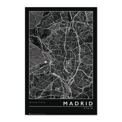 Poster madrid city map