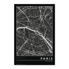 Poster paris city map