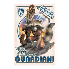 Poster marvel guardians of the galaxy rocket & baby groot