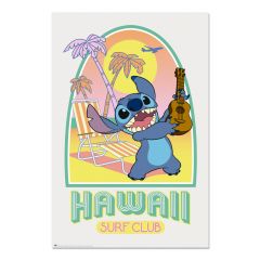 Poster stitch hawaii club surf