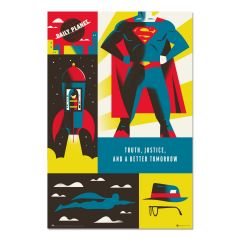 Poster superman 100 aniversario wb