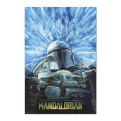 Poster star wars the mandalorian - hyperspace