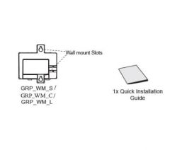 Grandstream grp2650/2470_wm_c wall mounting kit for grp2650/grp2670