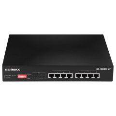 Edimax GS-1008PL V2 switch Gestionado L2 Gigabit Ethernet (10/100/1000) Energía sobre Ethernet (PoE) 1U Negro
