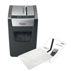 Rexel Momentum X410-SL triturador de papel Corte cruzado Negro, Gris