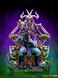 Figura art scale masters of the universe skeletor trono deluxe