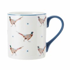Mikasa pheasant straight-sided porcelain mug, 280ml